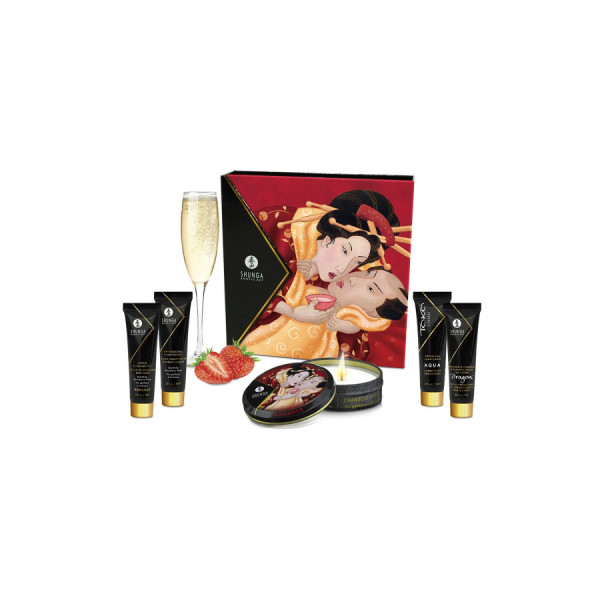 Coffret de Geisha vin pétillant à la fraise 